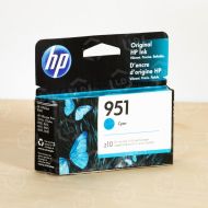 HP Original 951 Cyan Ink Cartridge, CN050AN