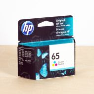 HP Original 65 Tri-Color Ink Cartridge, N9K01AN