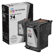 LD Remanufactured Black Ink Cartridge for HP 74 (CB335WN)